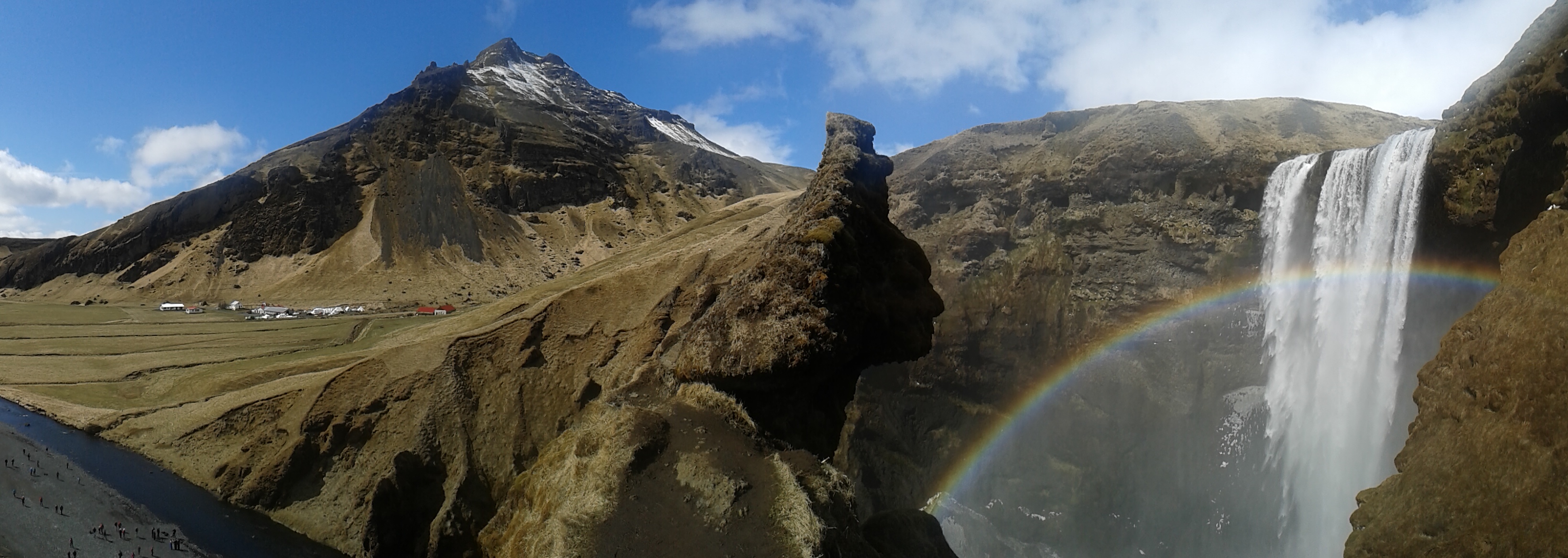 panorama - Skógafoss